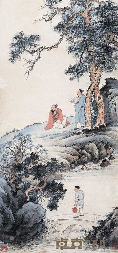 李瑶屏 人物 镜心 96×45cm
